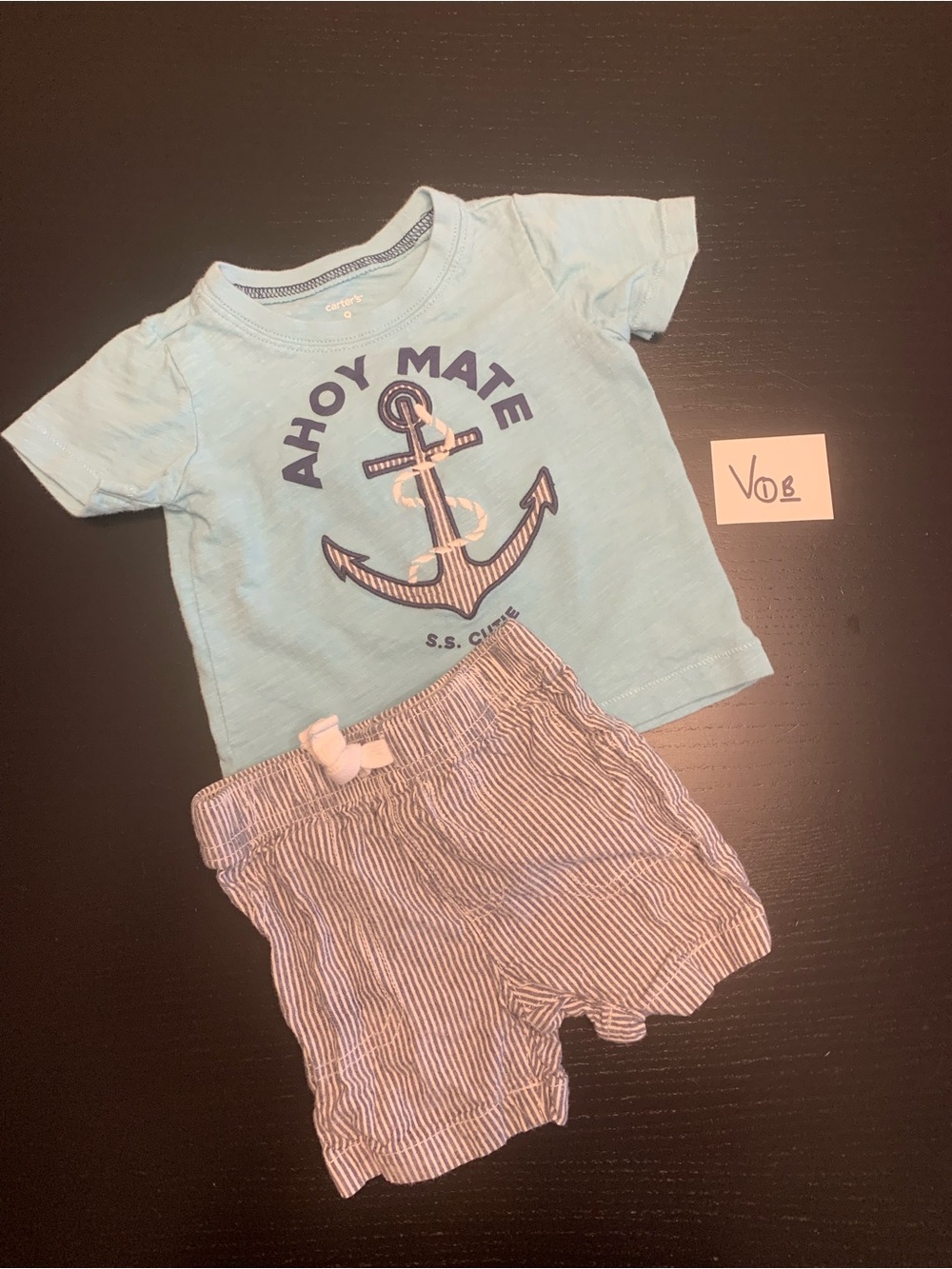 Carter's 9m T-Shirt and Shorts ‘Ahoy Mate’ Set
